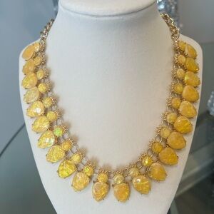 Elegant Yellow Statement Necklace